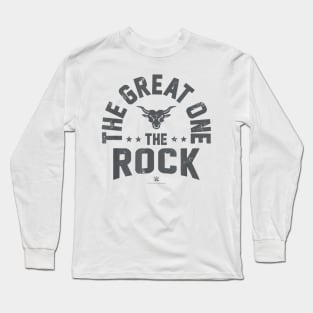 The Rock The Great One Vintage Fight Type Long Sleeve T-Shirt